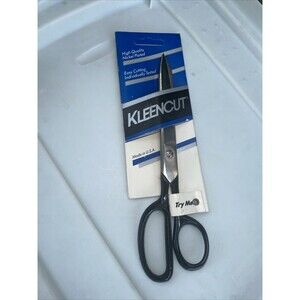 Kleencut 7" Dressmaker Trimmers Shears Scissors Nickel Plated Vintage USA Black